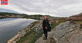 Gunnar und seine Freunde auf dem Weg zum Angeln an der Südküste von Skjernøya bei Mandal