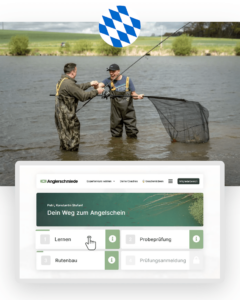 Zum Angelschein Bayern Online - Prüfungsvorbereitung mit der Anglerschmiede