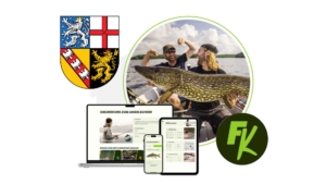 Der Fischereischein Saarland Online - Kurs zur Prüfungsvorbereitung mit Fishing-King