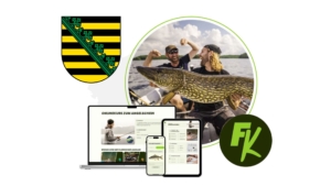 Der Fischereischein Sachsen Online - Kurs zur Prüfungsvorbereitung mit Fishing-King