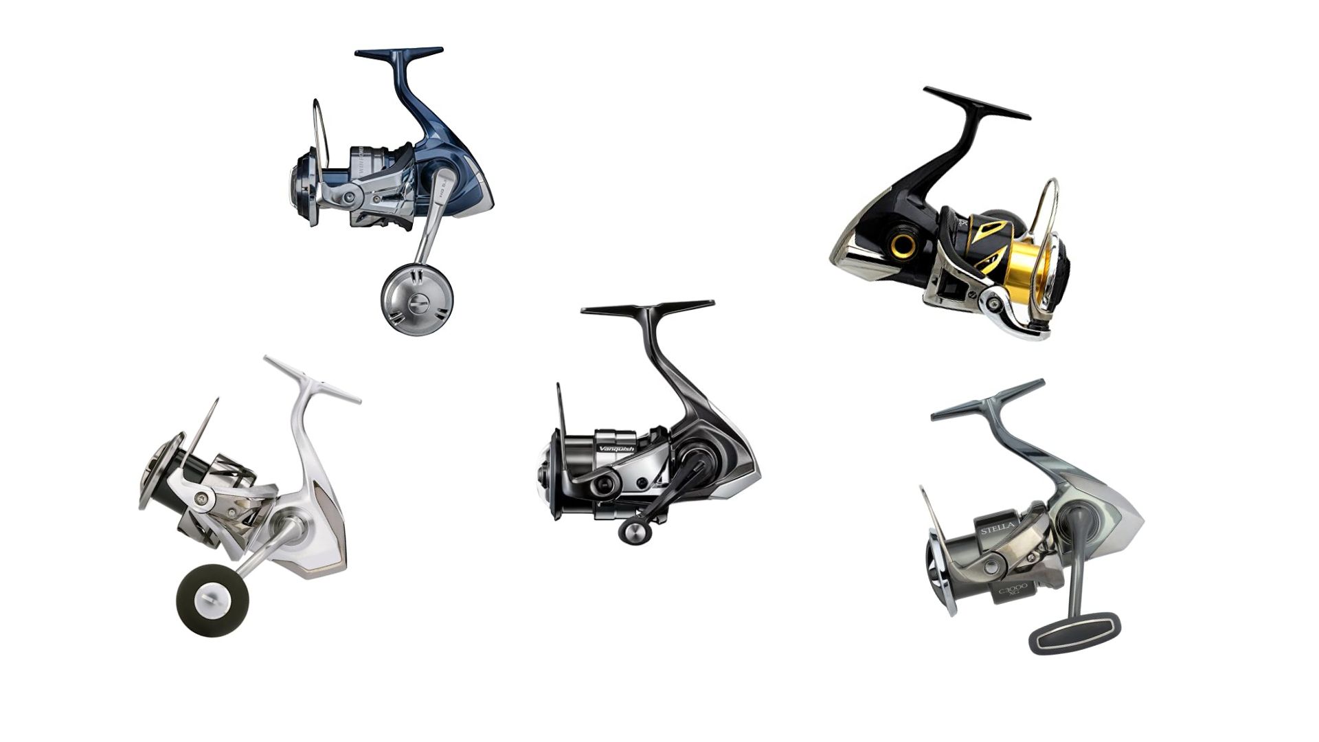 Die 5 Shimano Rollen für leichtes bis mittelschweres Pilken im Test 2024 sind die Vanquish C 5000 XG FC, die Stella C 5000 XG FK, die Stella SW 5000 HG C, die Twin Power SW 5000 HG C und die Stradic C 5000 XG FM